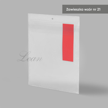 Zawieszka wzór nr 21 z klapką - 161x217 mm - A5