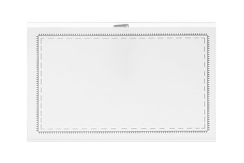 Identyfikator wzór nr 853 - Identyfikator z klipsem i agrafką 88x55 mm