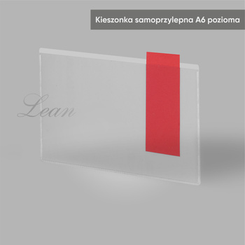 Kieszonka samoprzylepna A6 pozioma