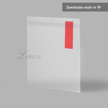 Zawieszka wzór nr 19 z klapką - 228x301 mm - A4