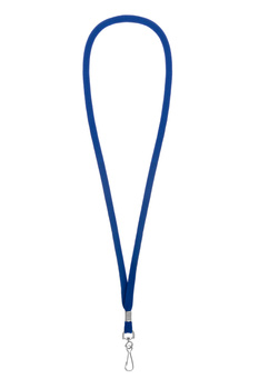 Smycz wzór nr 864 - Smycz z haczykiem/ szer. 10 mm - granatowa