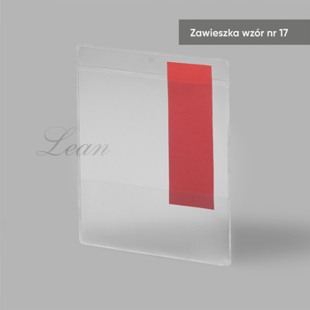 Zawieszka wzór nr 17 - 115x150 mm - A6 + kieszeń 115x60 mm