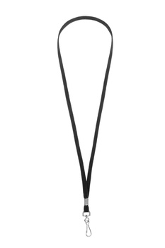 Smycz wzór nr 863 - Smycz z haczykiem/ szer. 10 mm - czarna