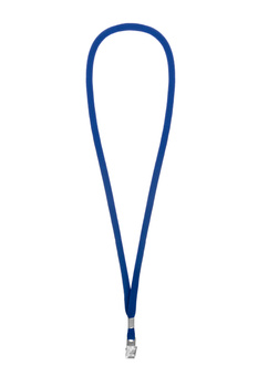 Smycz wzór nr 866 - Smycz z klipsem/ szer. 10 mm - granatowa