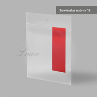 Zawieszka wzór nr 18 z klapką - 115x150 mm - A6