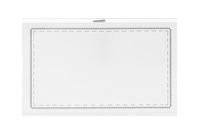 Identyfikator wzór nr 853 - Identyfikator z klipsem i agrafką 88x55 mm